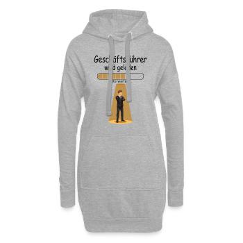Neuen Neuer für Geschäftsführer zur Beförderung - Hoodie-Kleid - Grau meliert - Vorne
