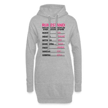 Praxisanleiterin in Rente Ruhestand geht - Hoodie-Kleid - Grau meliert - Vorne