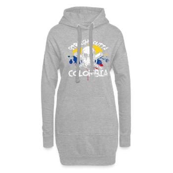 Kolumbien - Hoodie-Kleid - Grau meliert - Vorne