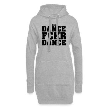 Danse Fckr Danse - Sweat-shirt à capuche long Femme - gris chiné - Devant