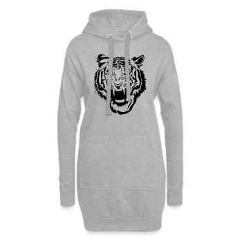 Tiger - Hoodie-Kleid - Grau meliert - Vorne