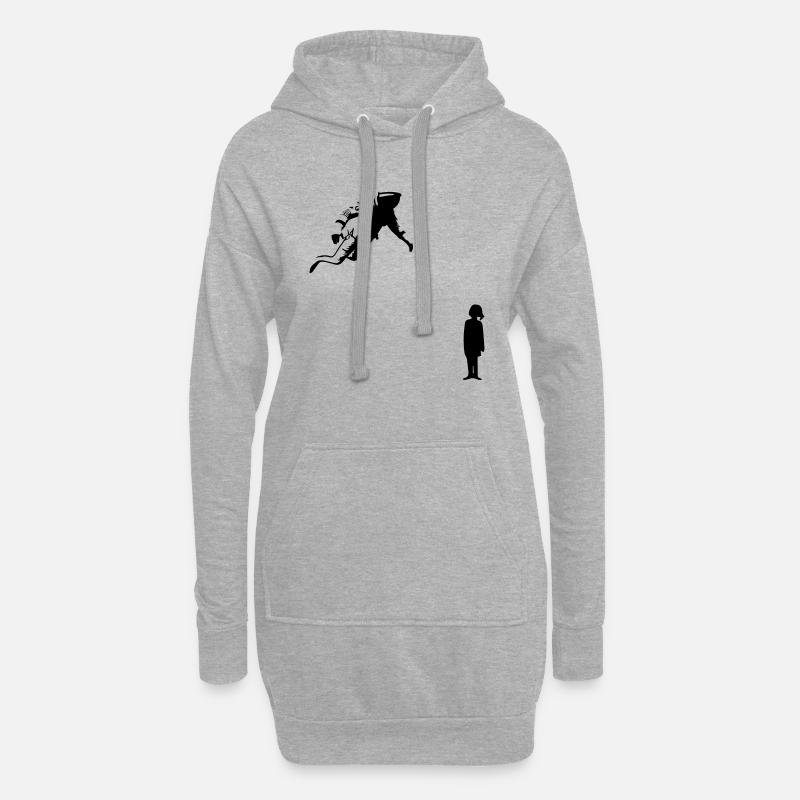 Interstellar_Murph_ - Hoodie-Kleid - Grau meliert