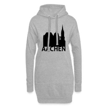 Aachen - Hoodie-Kleid - Grau meliert - Vorne