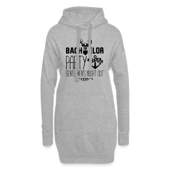 bachelor party gentlemens - Hoodie-Kleid - Grau meliert - Vorne