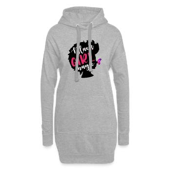 Black Girl Magic Black Woman Black Lives Matter - Hoodie Dress - heather grey - Front