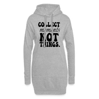 LUSTIGER SARKASTISCHER SPRUCH - Hoodie-Kleid - Grau meliert - Vorne