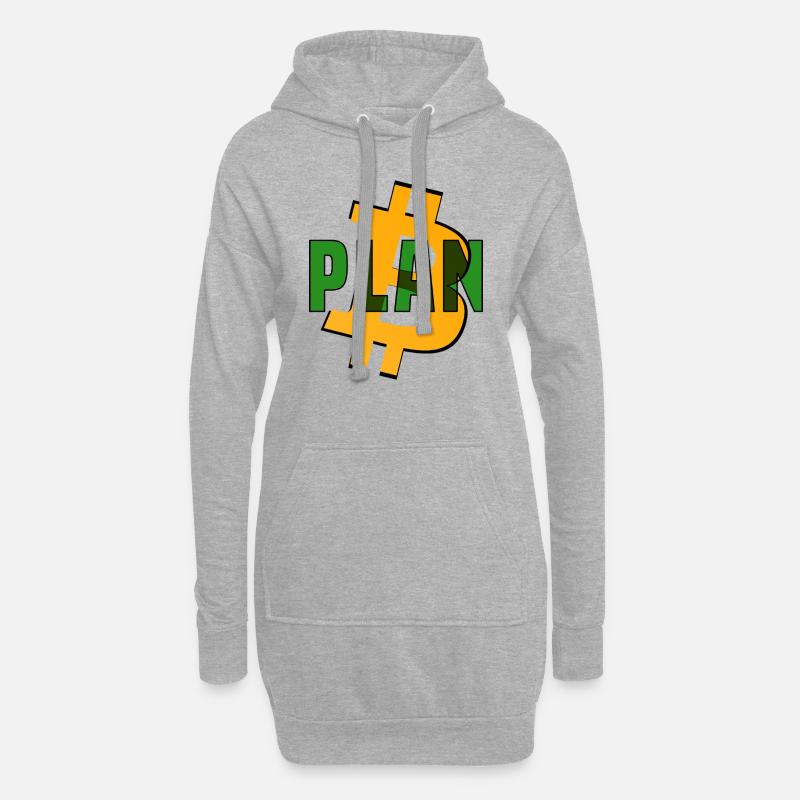Plan B - Hoodie-Kleid - Grau meliert