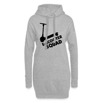 E-Scooter Roller Scooter - Hoodie-Kleid - Grau meliert - Vorne
