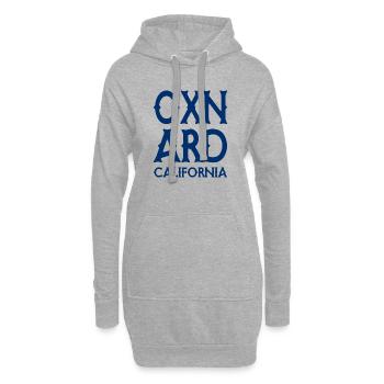 Oxnard - Californie - États-Unis USA - Sweat-shirt à capuche long Femme - gris chiné - Devant