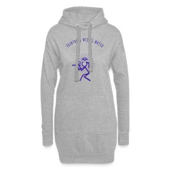 Paintball-Mediziner Mater - Hoodie-Kleid - Grau meliert - Vorne