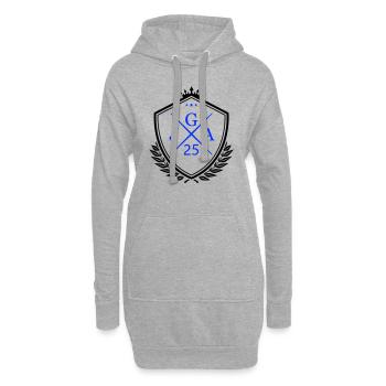 JGA 25 - Sweat-shirt à capuche long Femme - gris chiné - Devant
