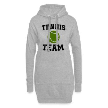 tennis team - Hoodie-Kleid - Grau meliert - Vorne
