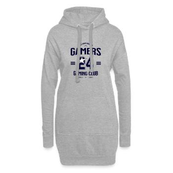 Gaming Club – des joueurs unis dans le jeu - Sweat-shirt à capuche long Femme - gris chiné - Devant