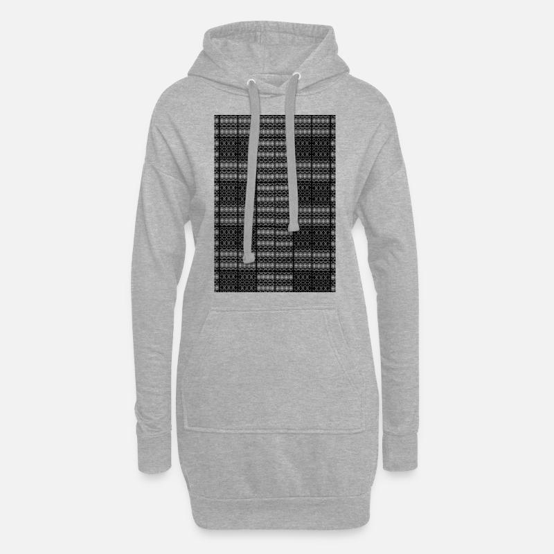 Uni-unique - Sweat-shirt à capuche long Femme - gris chiné