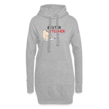 Neues T-Shirt Bester Stecher Geschenkidee - Hoodie-Kleid - Grau meliert - Vorne
