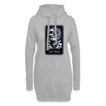 The Moon Skeleton Skull Tarot Card - Hoodie-Kleid - Grau meliert - Vorne