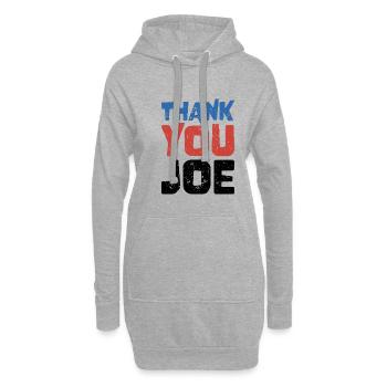 Vielen Dank, Joe - Wähler der Patriotischen Demokraten - Hoodie-Kleid - Grau meliert - Vorne