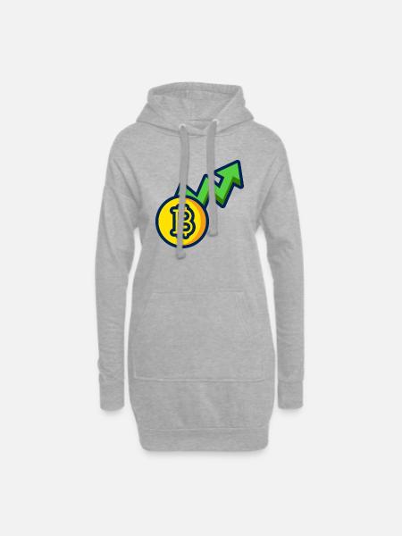 KRYPTO - Hoodie-Kleid - Grau meliert