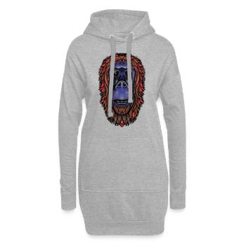 Butler von Jon Ball - Hoodie-Kleid - Grau meliert - Vorne