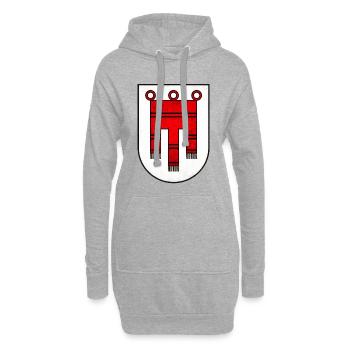 Vorarlberg - Österreich - Hoodie-Kleid - Grau meliert - Vorne