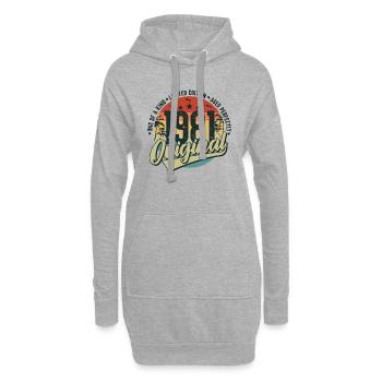 Original 1981 Jahrgang Vintage Geburtstag - Hoodie-Kleid - Grau meliert - Vorne