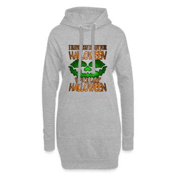 ready for Halloween Shirt - Hoodie-Kleid - Grau meliert - Vorne