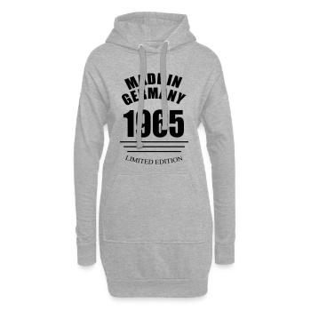 Made in Germany 1965 limited Edition - Geburtsjahr - Hoodie-Kleid - Grau meliert - Vorne