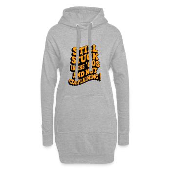 Stuck in the '60s - Hoodie-Kleid - Grau meliert - Vorne