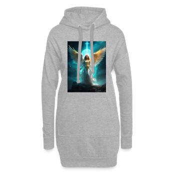Hueter_des_Lichts - Hoodie-Kleid - Grau meliert - Vorne