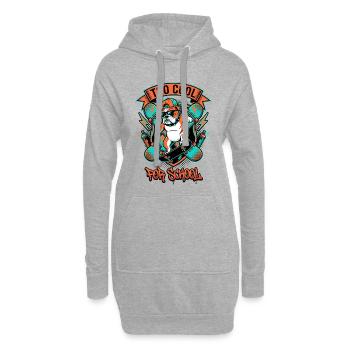 Too Cool Bulldog Skater - Hoodie-Kleid - Grau meliert - Vorne