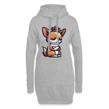 Chihuahua Chihuahua Propriétaire Chihuahua Propriétaire Chihuahua Propriétaire Chi - Sweat-shirt à capuche long Femme - gris chiné - Devant