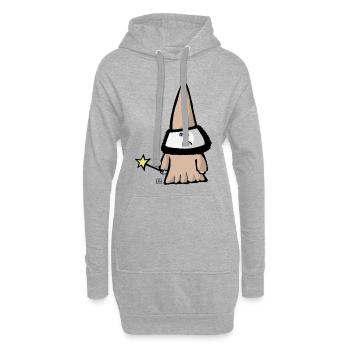 Cosmo Cone Hut - Hoodie-Kleid - Grau meliert - Vorne