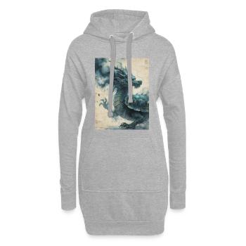 L'Harmonie Cosmique : Xuangui – Infinité - Sweat-shirt à capuche long Femme - gris chiné - Devant