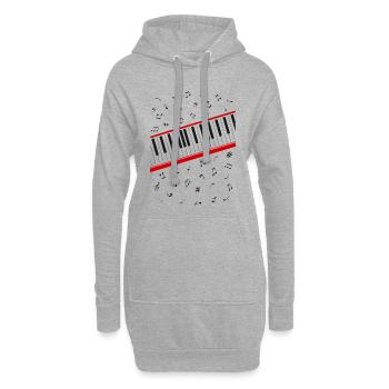 Beat It (1983) - Hoodie-Kleid - Grau meliert - Vorne