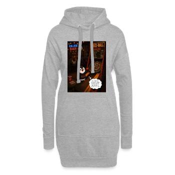 Beak contre Fudge U – Champion du barreau universitaire Penguin - Sweat-shirt à capuche long Femme - gris chiné - Devant