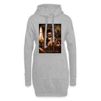 NAPoleon Bo-NAP-arte – Funny Sloth History Pun - Hoodie-Kleid - Grau meliert - Vorne