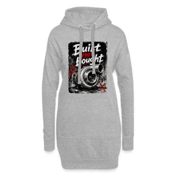 Racer - construit, pas acheté - Sweat-shirt à capuche long Femme - gris chiné - Devant