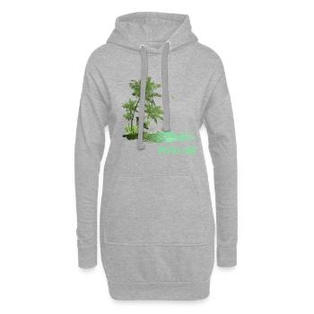 Surfen für Surfer Vintage Pipeline Geschenkidee - Hoodie-Kleid - Grau meliert - Vorne