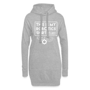 Netter Roboter Lustiger Spruch Robotic Engineer - Hoodie-Kleid - Grau meliert - Vorne