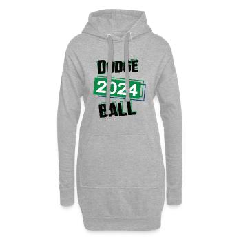 Dodgeball Spieler Team Turnier Mannschaft in 2024 - Hoodie-Kleid - Grau meliert - Vorne