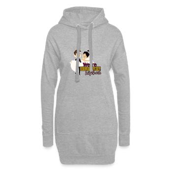 Getting Hitched black Souvenir, Gift, Gift Idea - Hoodie-Kleid - Grau meliert - Vorne