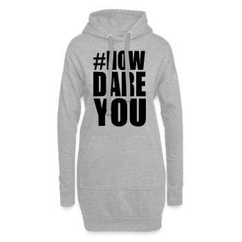 comment oses-tu - Sweat-shirt à capuche long Femme - gris chiné - Devant