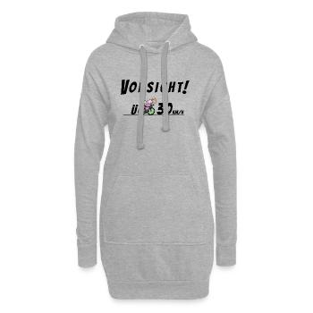 Triathletin Geschwindigkeit - Hoodie-Kleid - Grau meliert - Vorne
