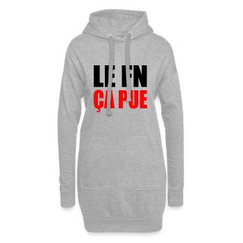 le fn ça pue - Sweat-shirt à capuche long Femme - gris chiné - Devant