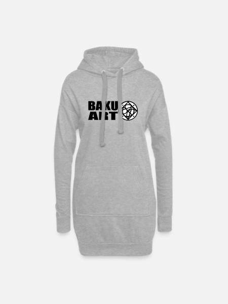 BaKu-Art - Hoodie-Kleid - Grau meliert
