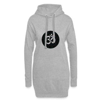 OM - Sweat-shirt à capuche long Femme - gris chiné - Devant