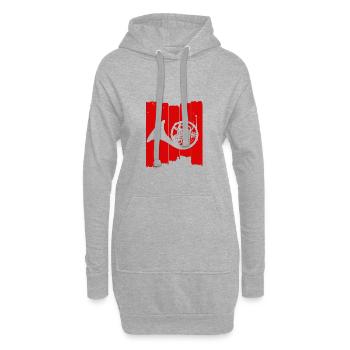 Waldhorn - Hoodie-Kleid - Grau meliert - Vorne
