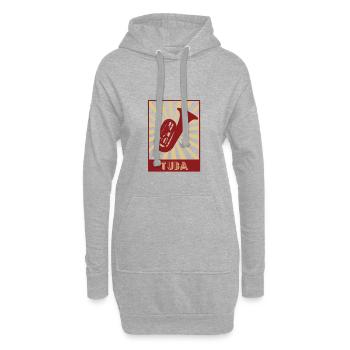 tuba - Hoodie-Kleid - Grau meliert - Vorne