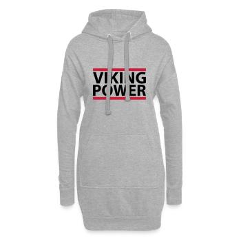 Viking Power - Sweat-shirt à capuche long Femme - gris chiné - Devant