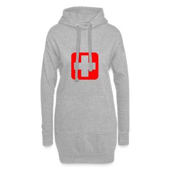 SWISS made - Hoodie-Kleid - Grau meliert - Vorne